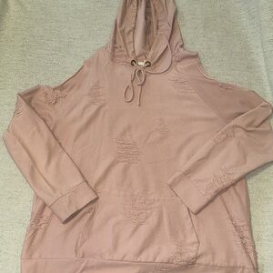 Entro l/s cold shoulder hooded sweatshirt Large